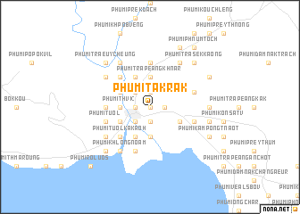 map of Phumĭ Takrâk