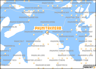 map of Phumĭ Ta Kréab