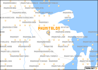 map of Phumĭ Talón