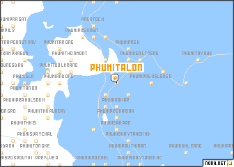 map of Phumĭ Ta Lón