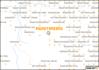 map of Phumĭ Ta Néang