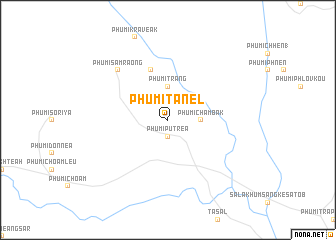 map of Phumĭ Ta Nél