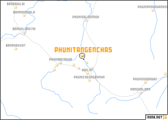 map of Phumĭ Ta Ngên Chăs