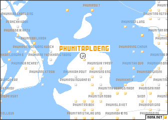 map of Phumĭ Ta Plœ̆ng