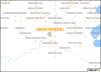 map of Phumĭ Ta Préal