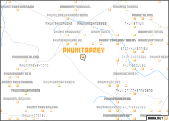 map of Phumĭ Ta Prey