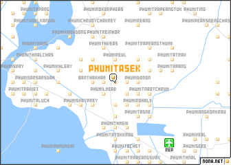 map of Phumĭ Tasék