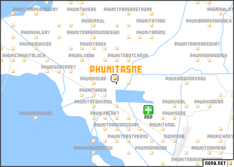 map of Phumĭ Ta Snê