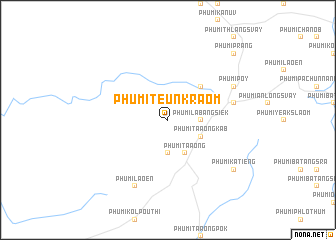 map of Phumĭ Teun Kraôm