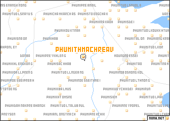 map of Phumĭ Thmâ Chréav