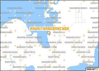map of Phumĭ Thmâ Kânhchom