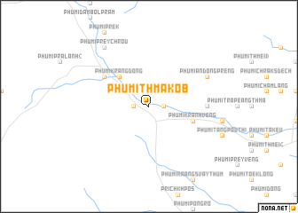 map of Phumĭ Thmâ Kób