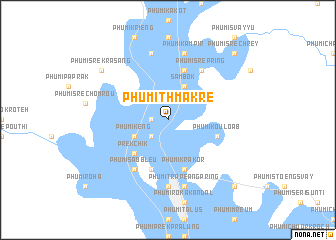 map of Phumĭ Thmâ Krê