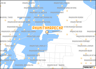 map of Phumĭ Thmâ Péchr