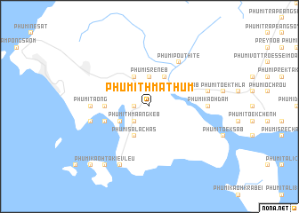 map of Phumĭ Thmâ Thum