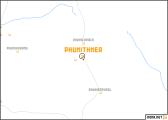 map of Phumĭ Thméa