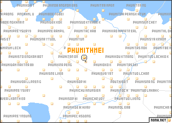 map of Phumĭ Thmei