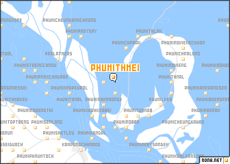 map of Phumĭ Thmei