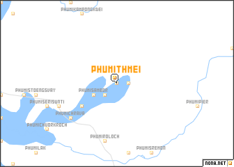 map of Phumĭ Thmei