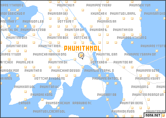 map of Phumĭ Thmól