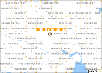 map of Phumĭ Thnaeung