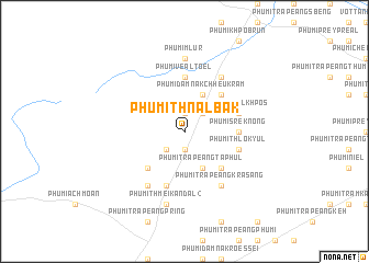 map of Phumĭ Thnál Băk