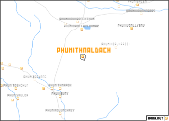 map of Phumĭ Thnál Dăch