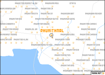 map of Phumĭ Thnál