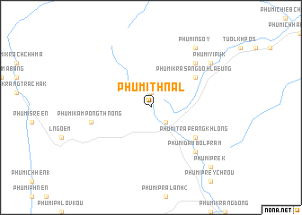 map of Phumĭ Thnál