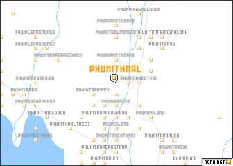 map of Phumĭ Thnál