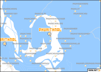 map of Phumĭ Thnál
