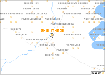 map of Phumĭ Thnâm