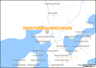 map of Phumĭ Thnóng Khang Cheung