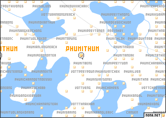 map of Phumĭ Thum