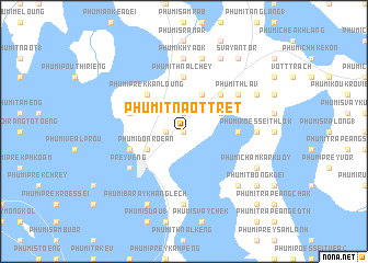 map of Phumĭ Tnaôt Trét