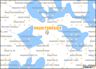 map of Phumĭ Toăp Siĕm