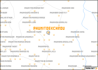 map of Phumĭ Tœ̆k Chrŏu