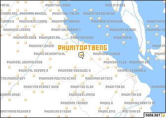 map of Phumĭ Tôp Tbêng