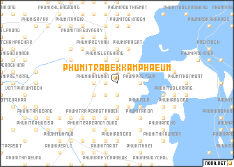 map of Phumĭ Trâbêk Kâmphaeum