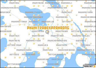 map of Phumĭ Trâbêk Prâhaông