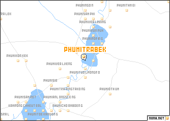 map of Phumĭ Trâbêk