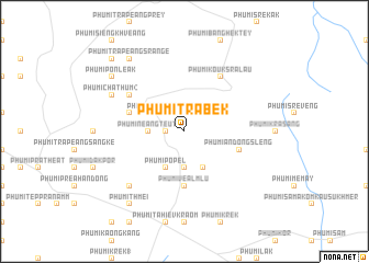 map of Phumĭ Trâbêk