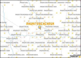 map of Phumĭ Trach Chrŭm