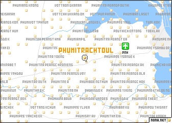 map of Phumĭ Trach Toŭl