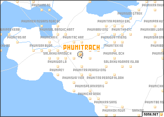 map of Phumĭ Trach