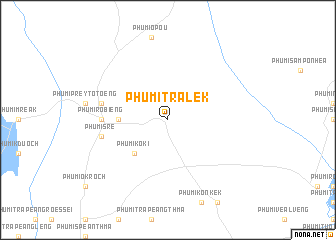 map of Phumĭ Trâlêk