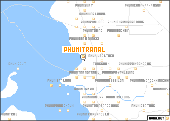 map of Phumĭ Trânal