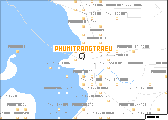 map of Phumĭ Trăng Traeu