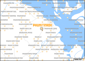 map of Phumĭ Traôk