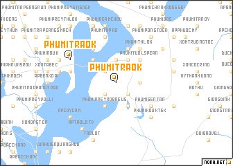 map of Phumĭ Traôk